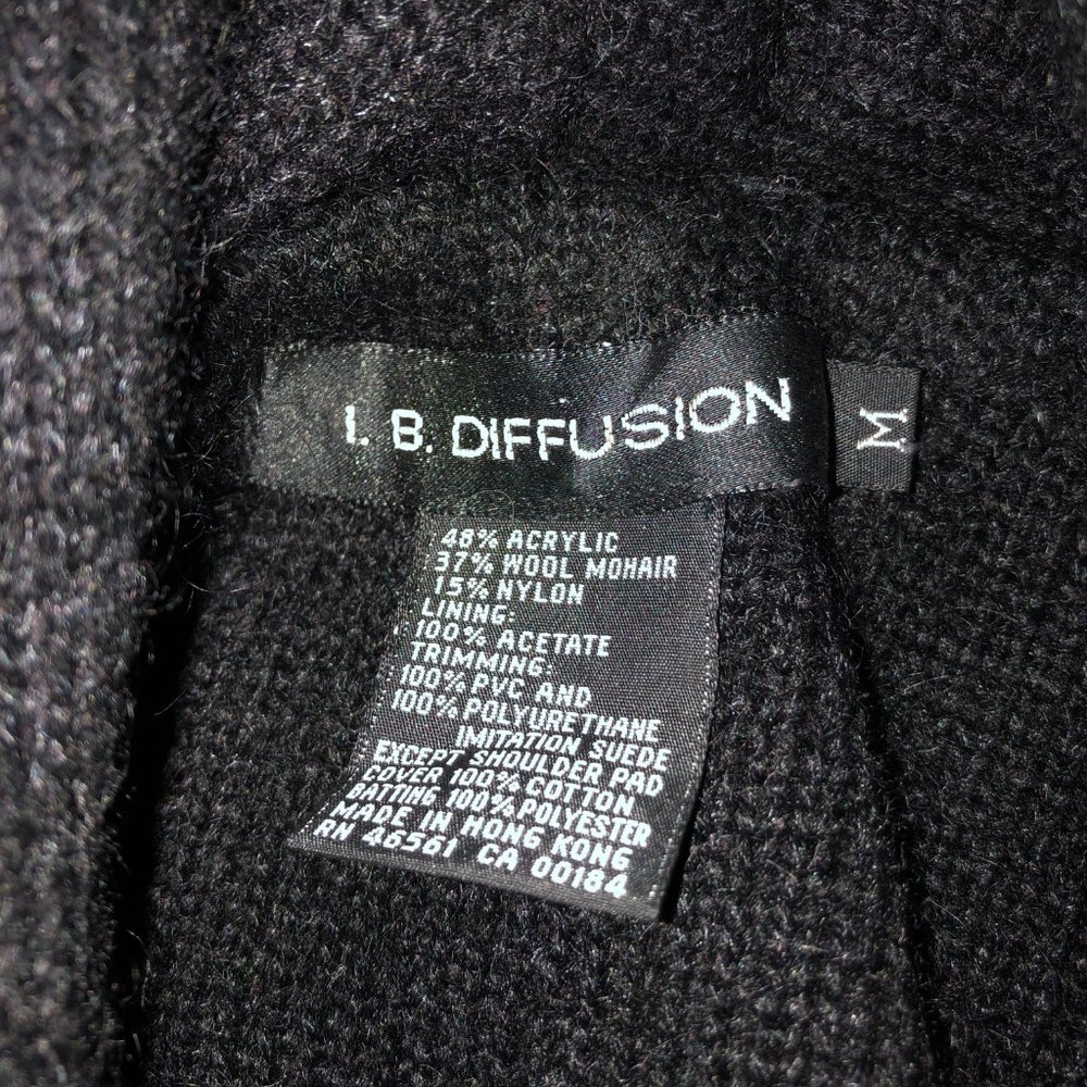 I B Diffusion Oversized Sweater Jacket Vintage Wo… - image 8